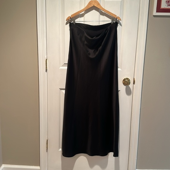 ZARA Satin Effect Dress Black - Size XXL - Picture 3 of 4
